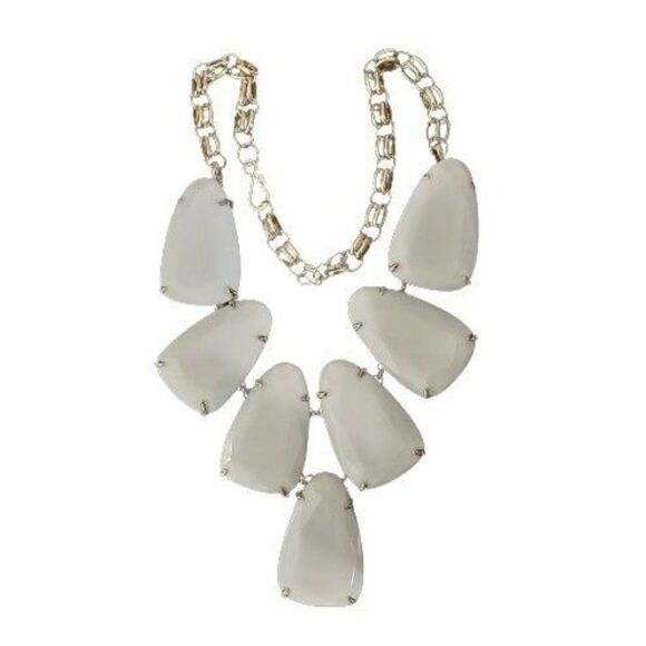 Kendra Scott White Harlow Necklace - Picture 1 of 8